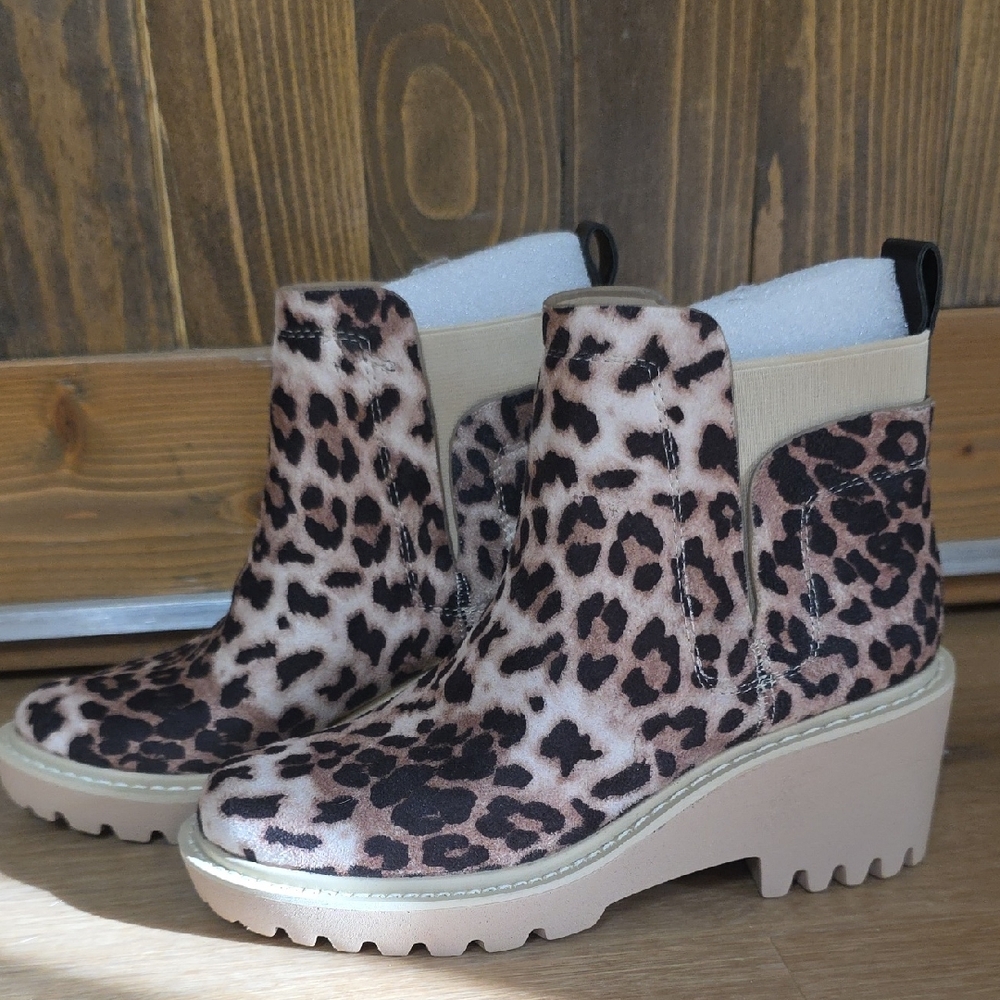 Leopard Print Ankle Boots